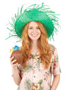 Sombrero Hawái verde adulto
