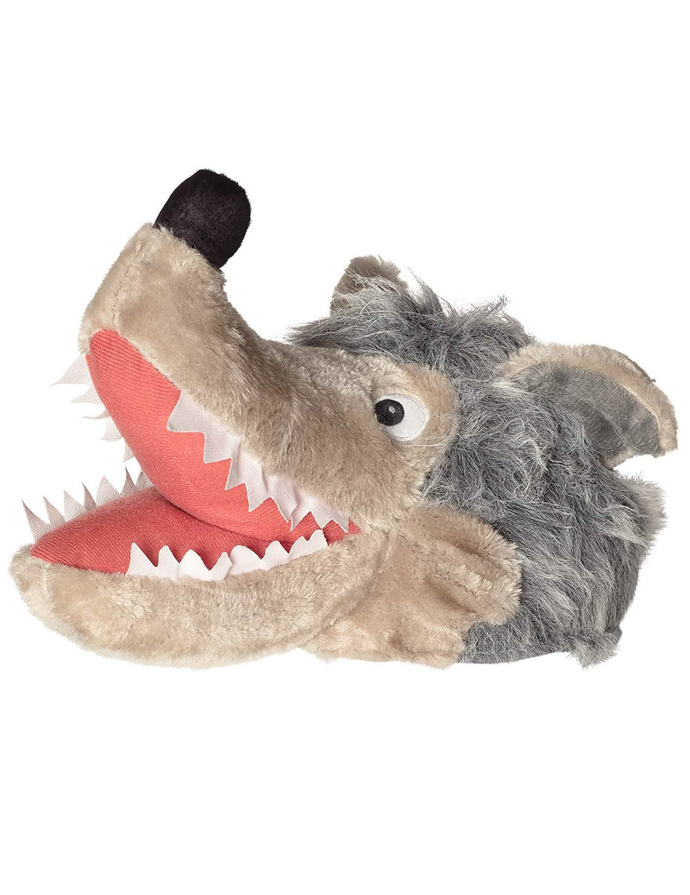 Vue de profil du chapeau loup pour adulte