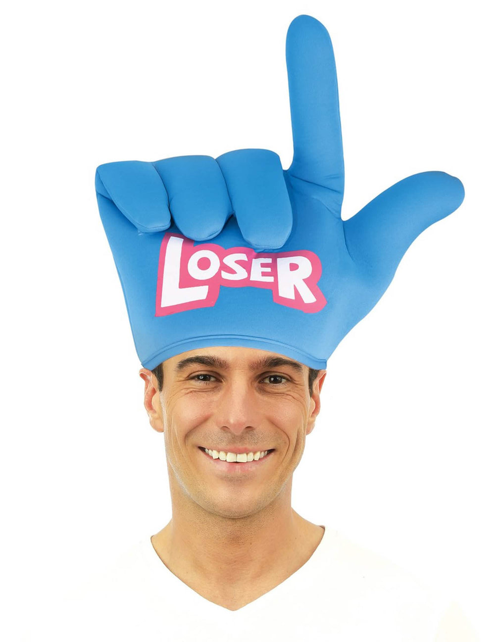 Sombrero mano loser para adulto azul