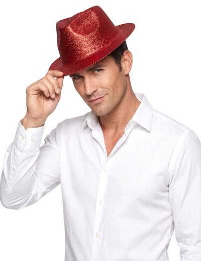 Sombrero brillante rojo adulto