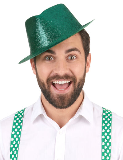 Sombrero brillante verde adulto