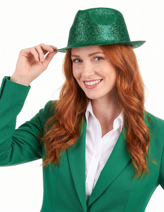 Sombrero brillante verde adulto