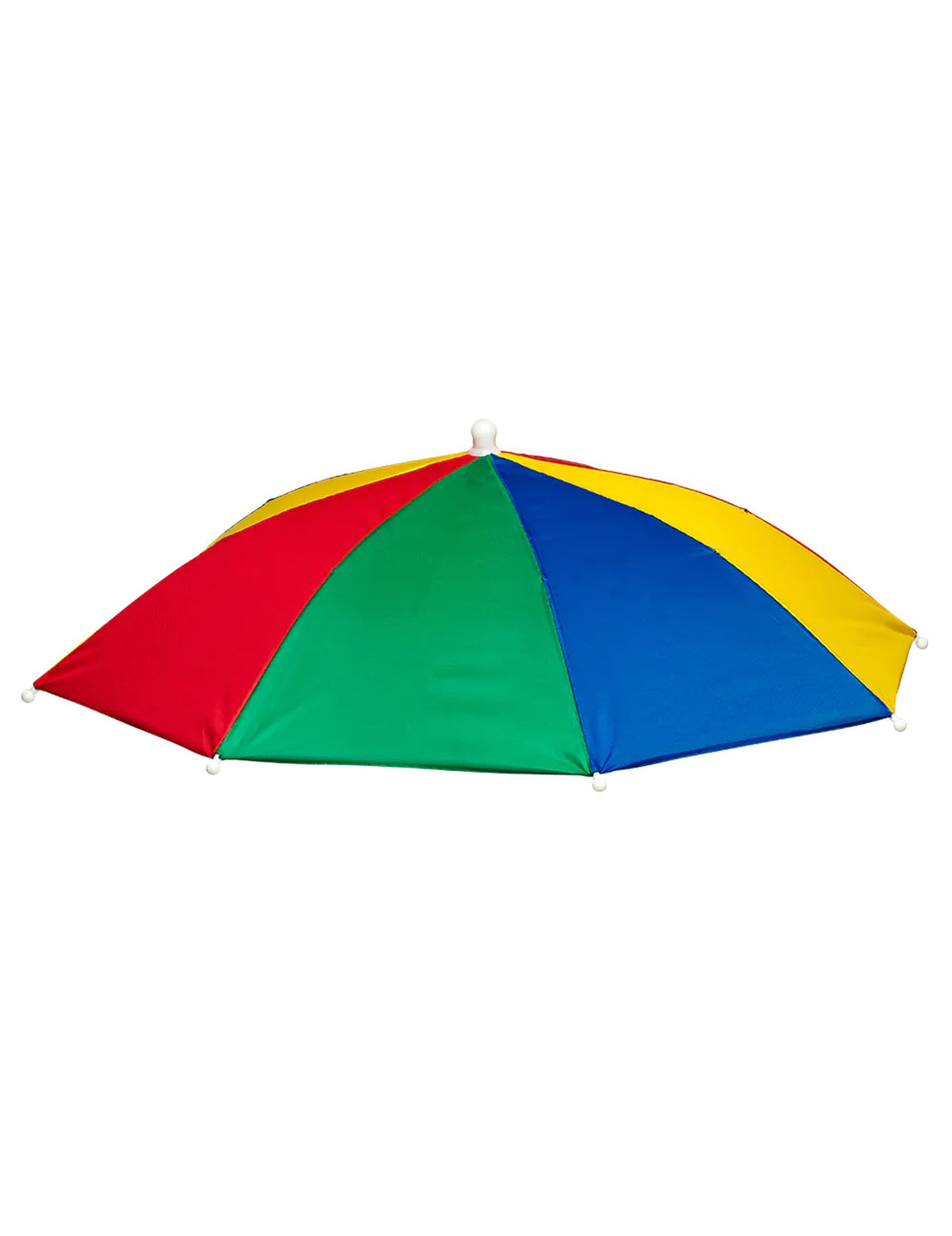 Vue de profil du chapeau parapluie multicolore
