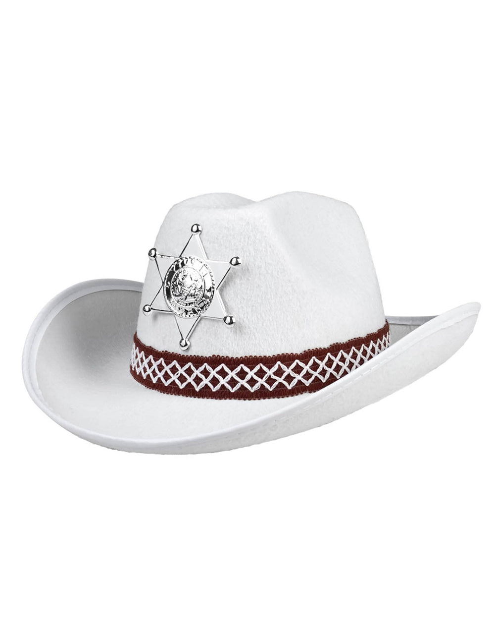 Vista de tres cuartos del sombrero de sheriff para niño