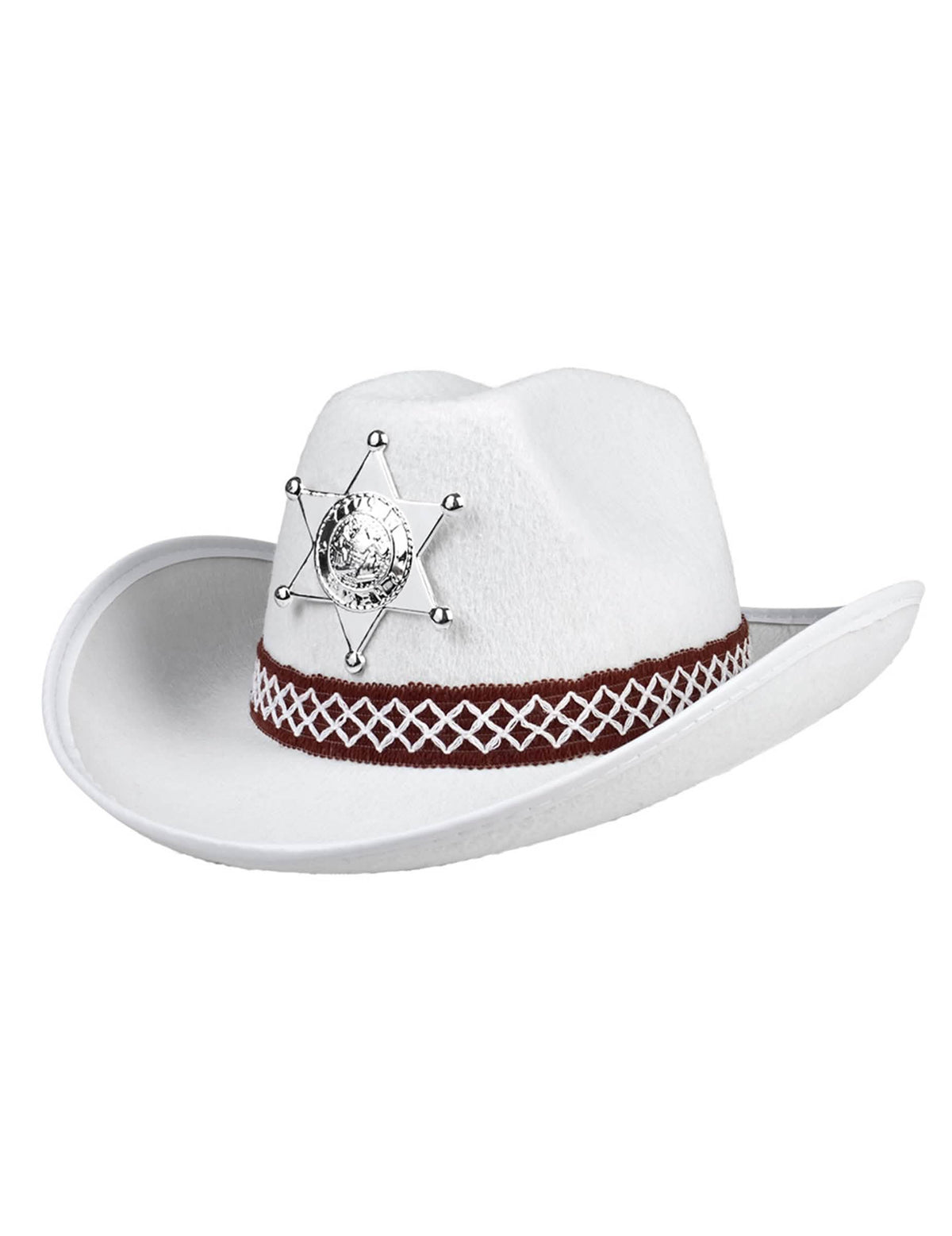 Vista de tres cuartos del sombrero de sheriff para niño