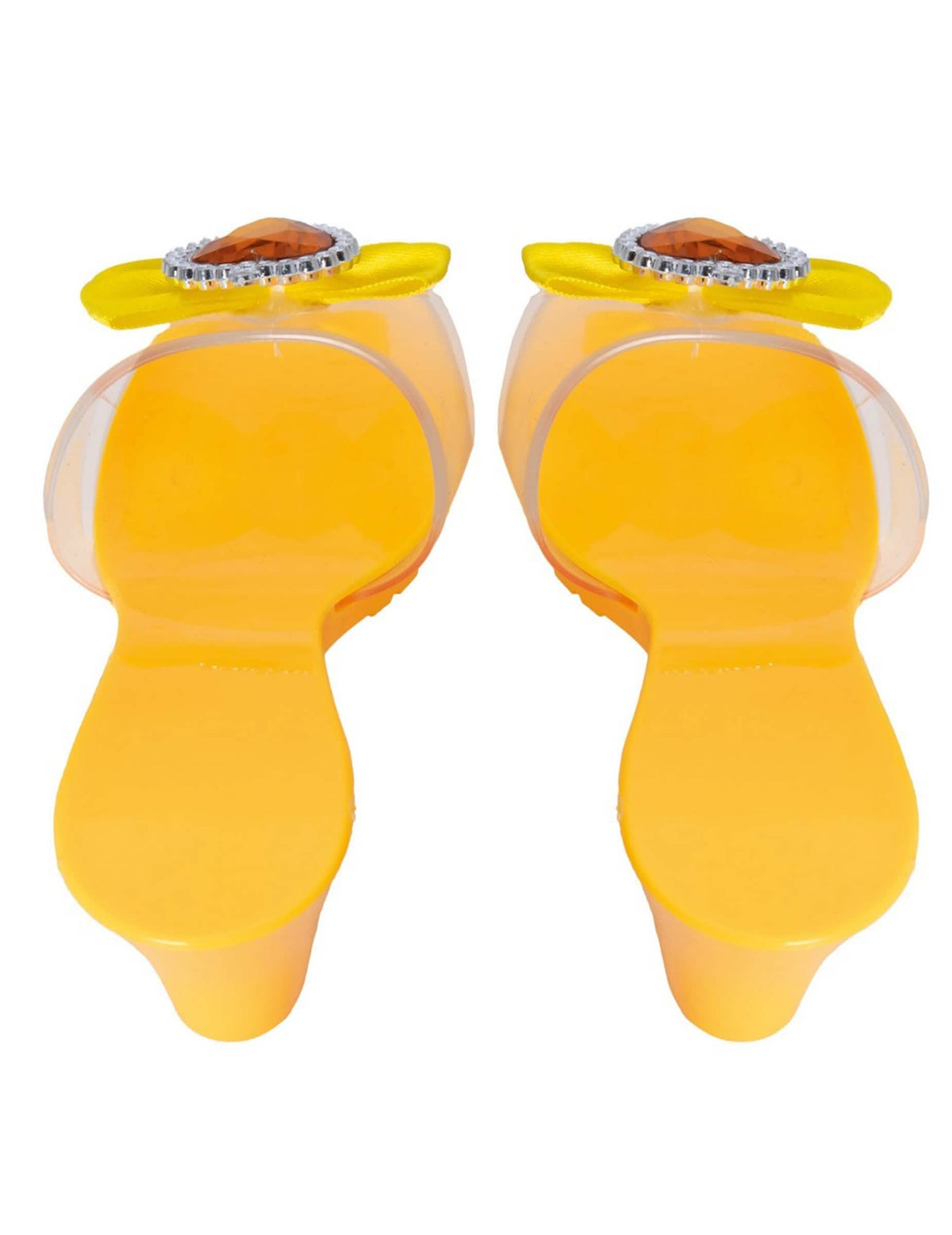 Vue de dos des chaussures de princesse pour enfant