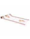 Camino de mesa Ramo de otoño de tela crema y auburn 28 cm x 3 m