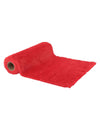 Camino de mesa de piel sintética roja 28 cm x 3 m