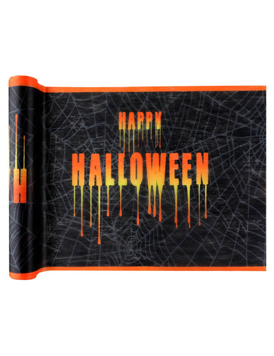 Camino de mesa Ghost negro 30 cm x 5 m
