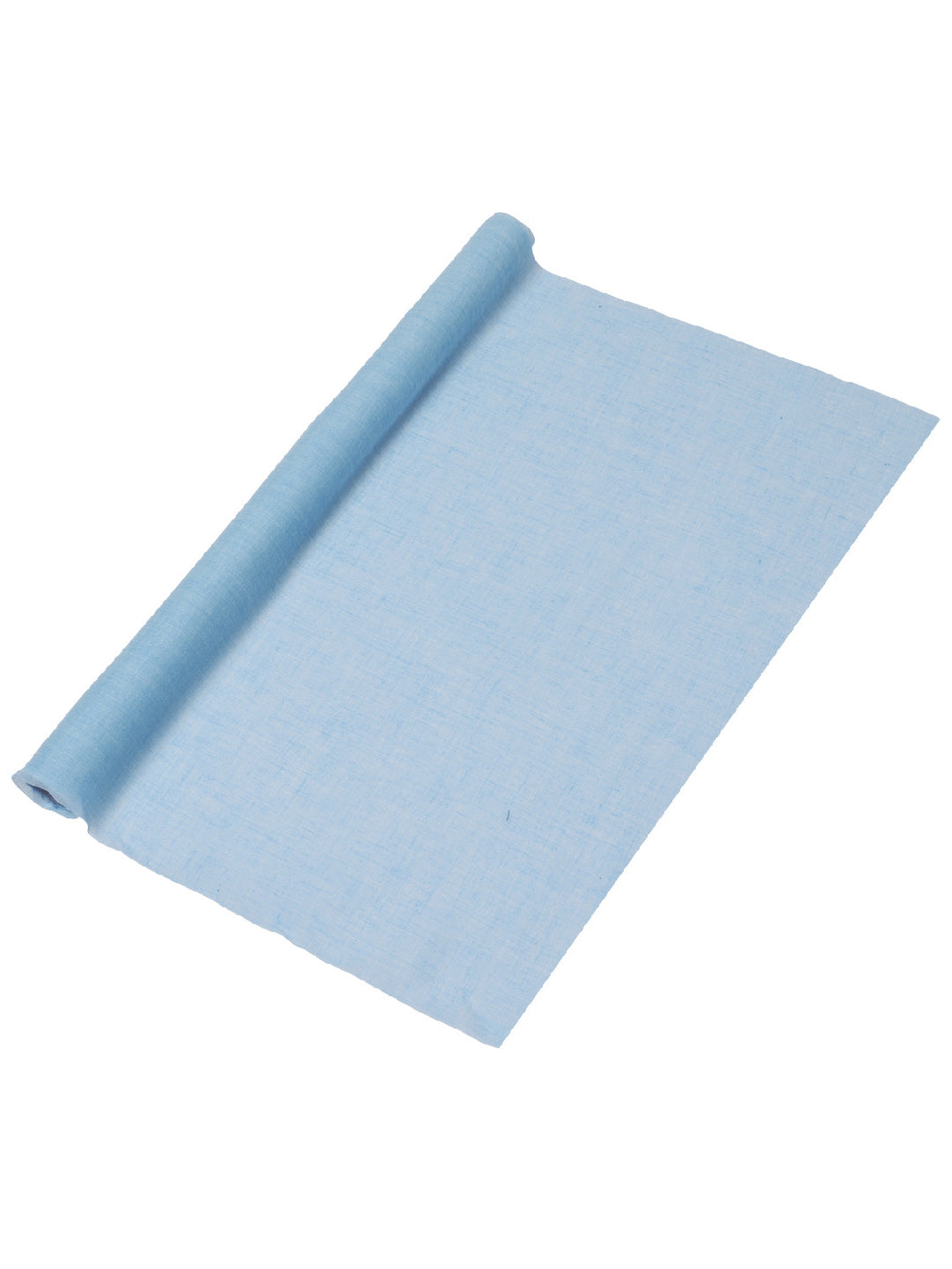 Camino de mesa de muselina azul cielo 48 cm x 5 m para bautizo