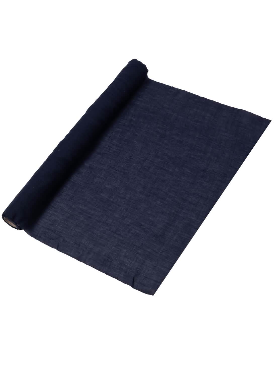 Camino de mesa de muselina azul marino 48 cm x 5 m para boda