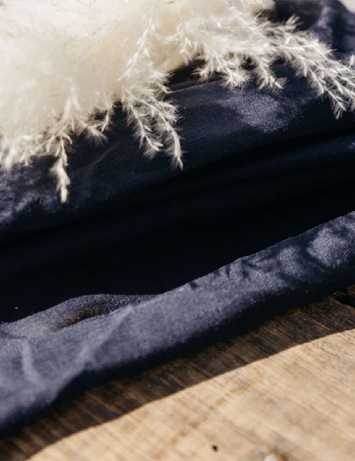Camino de mesa de muselina azul marino 48 cm x 5 m para boda