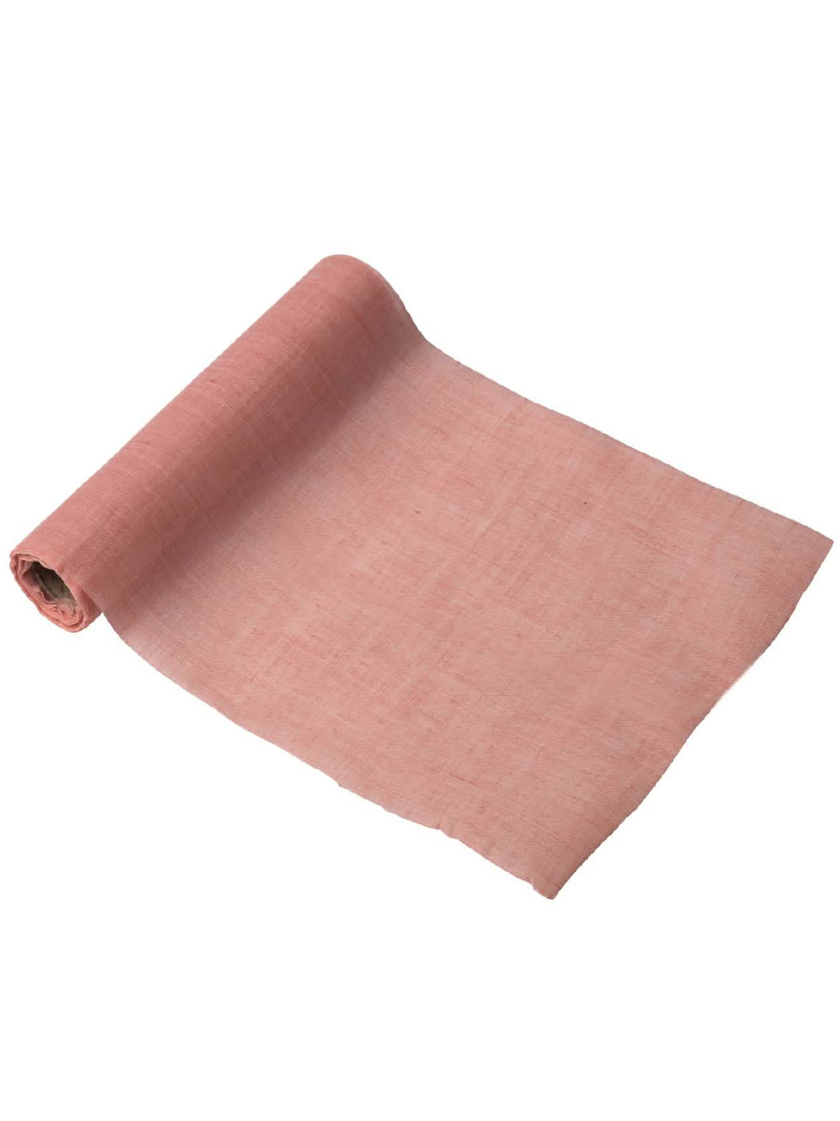 Camino de mesa de muselina rosa 28 cm x 5 m para bodas
