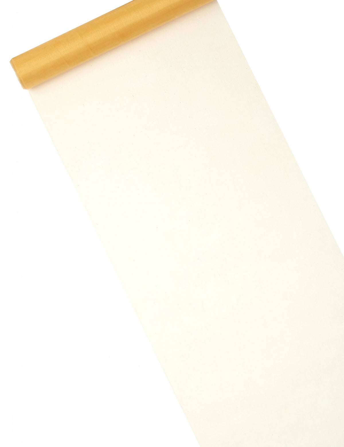 Chemin de table organza brillant doré