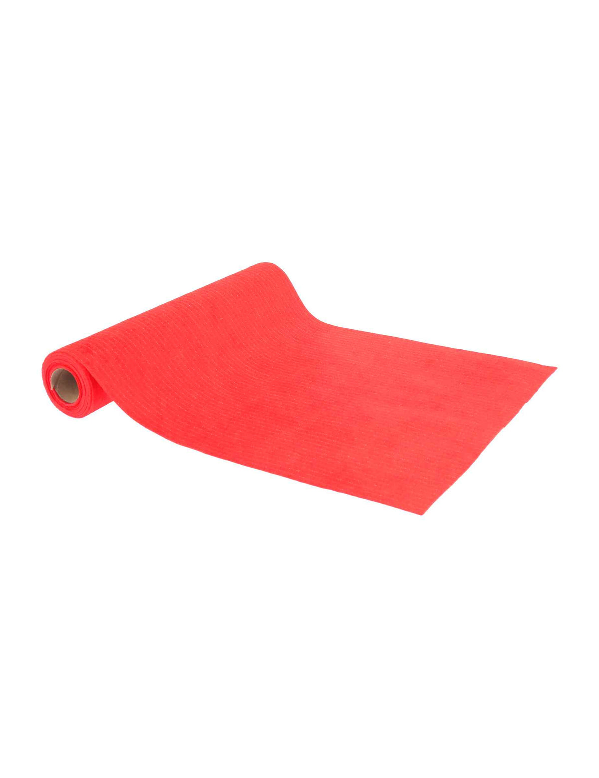 Camino de mesa rayas brillantes terciopelo rojo y oro 28 cm x 3 m