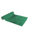 Camino de mesa rayas brillantes terciopelo verde oscuro y plata 28 cm x 3 m