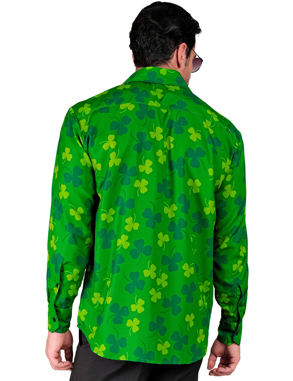 Camisa de San Patricio con tréboles para hombre