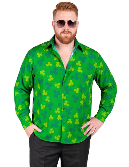 Camisa de San Patricio con tréboles para hombre