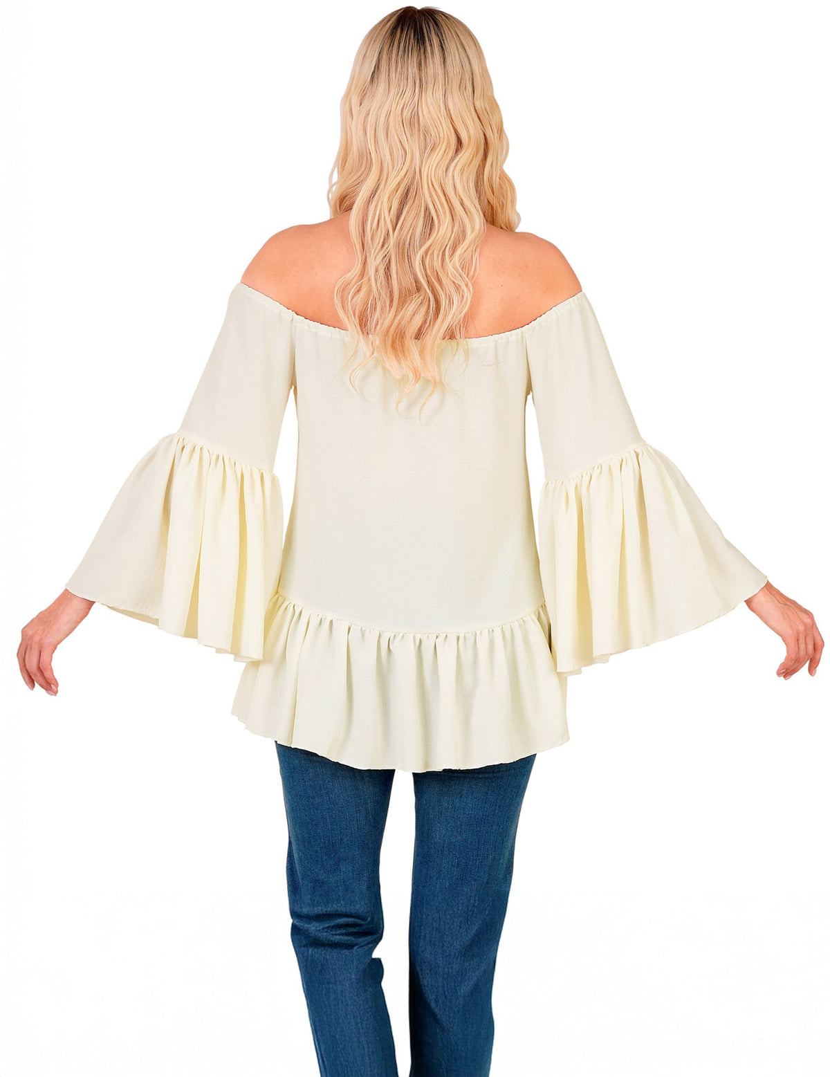 Camisa hippie años 60 para mujer