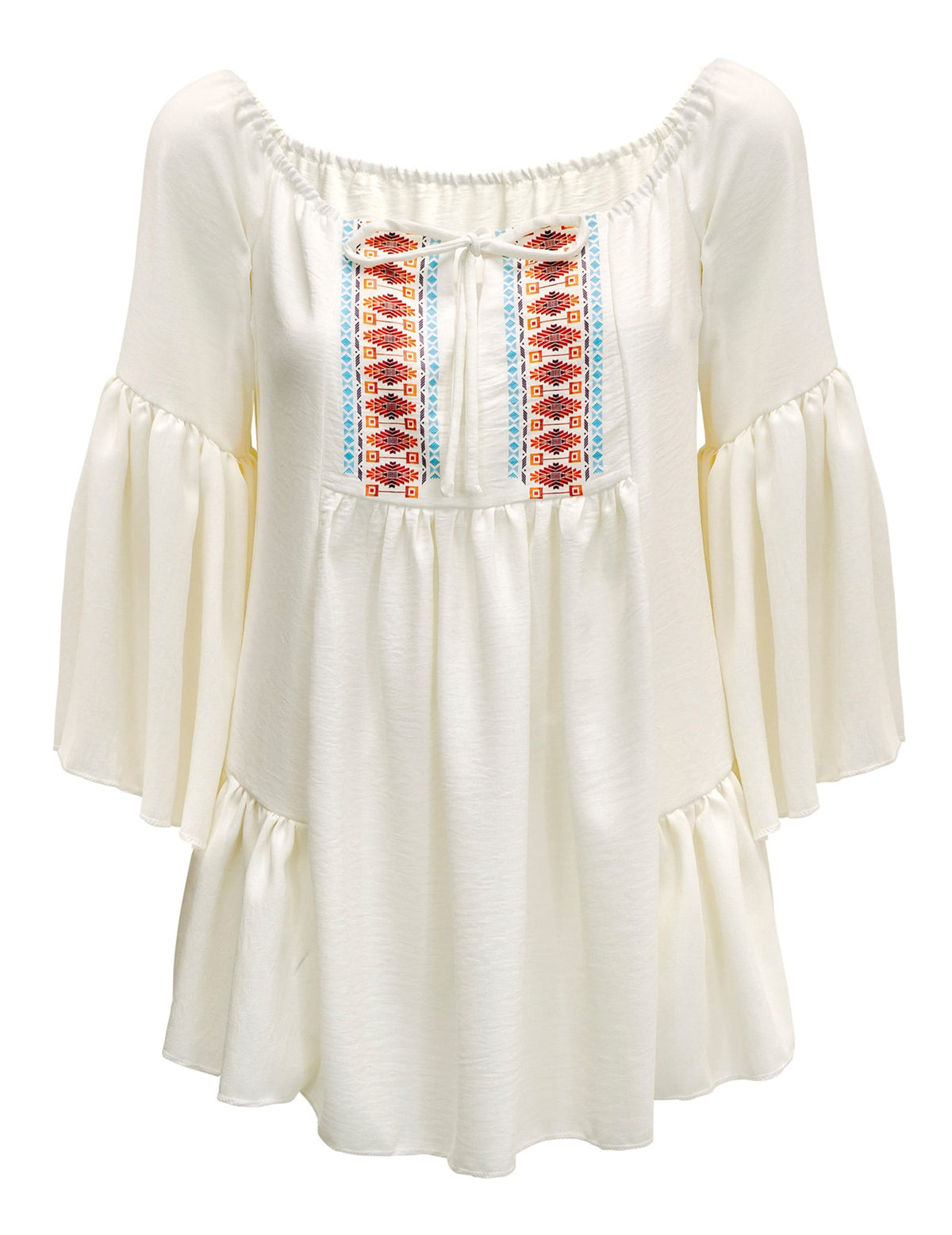 Camisa hippie años 60 para mujer