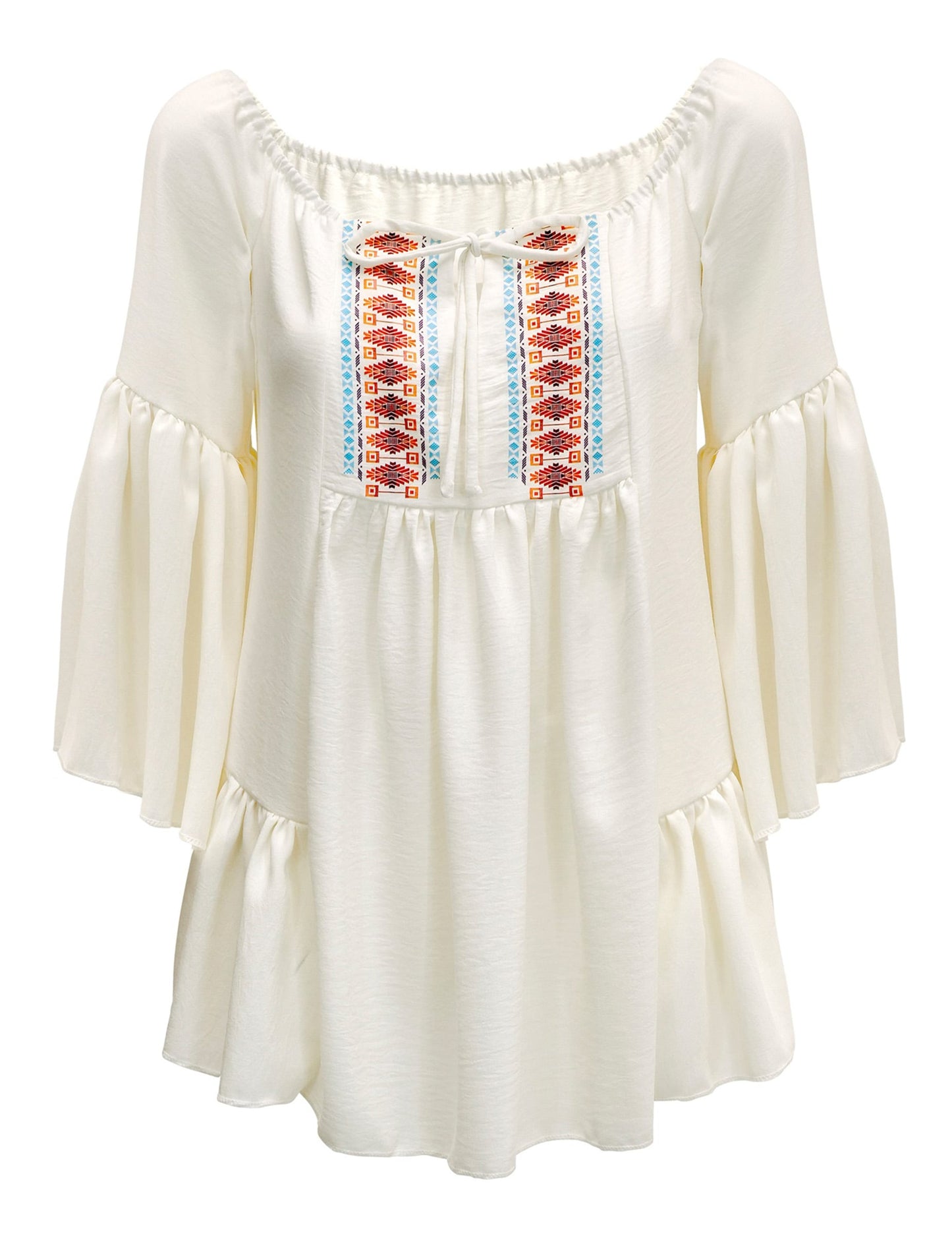 Camisa hippie años 60 para mujer