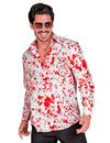 Camisa blanca sangrienta para hombre