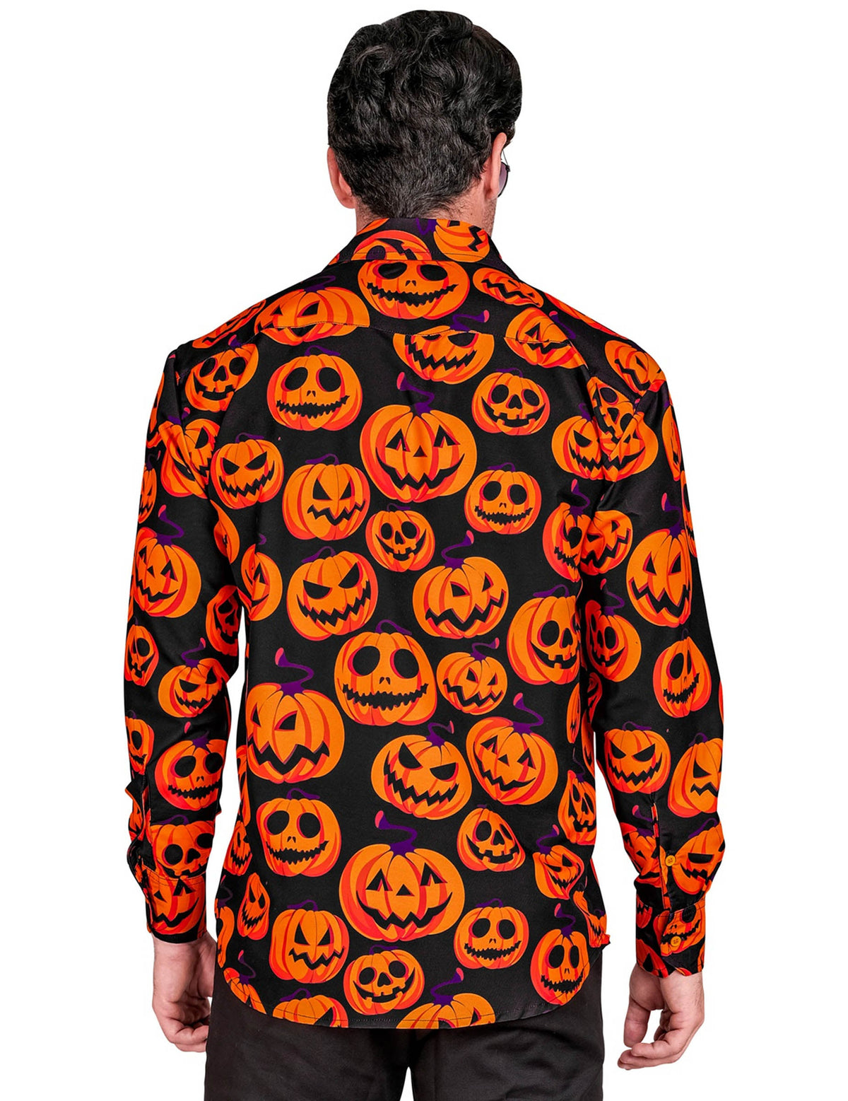 Camisa con estampado de calabaza para hombre