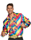 Camisa disco arcoíris adulto