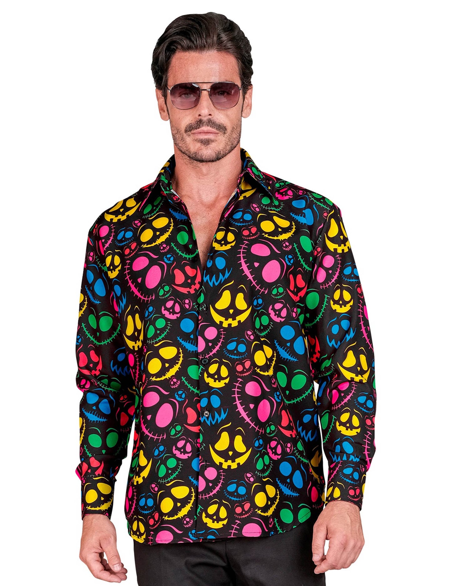 Camisa fantasma fluorescente para hombre