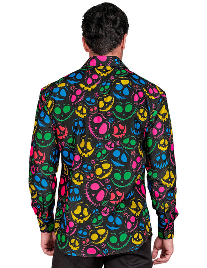 Camisa fantasma fluorescente para hombre