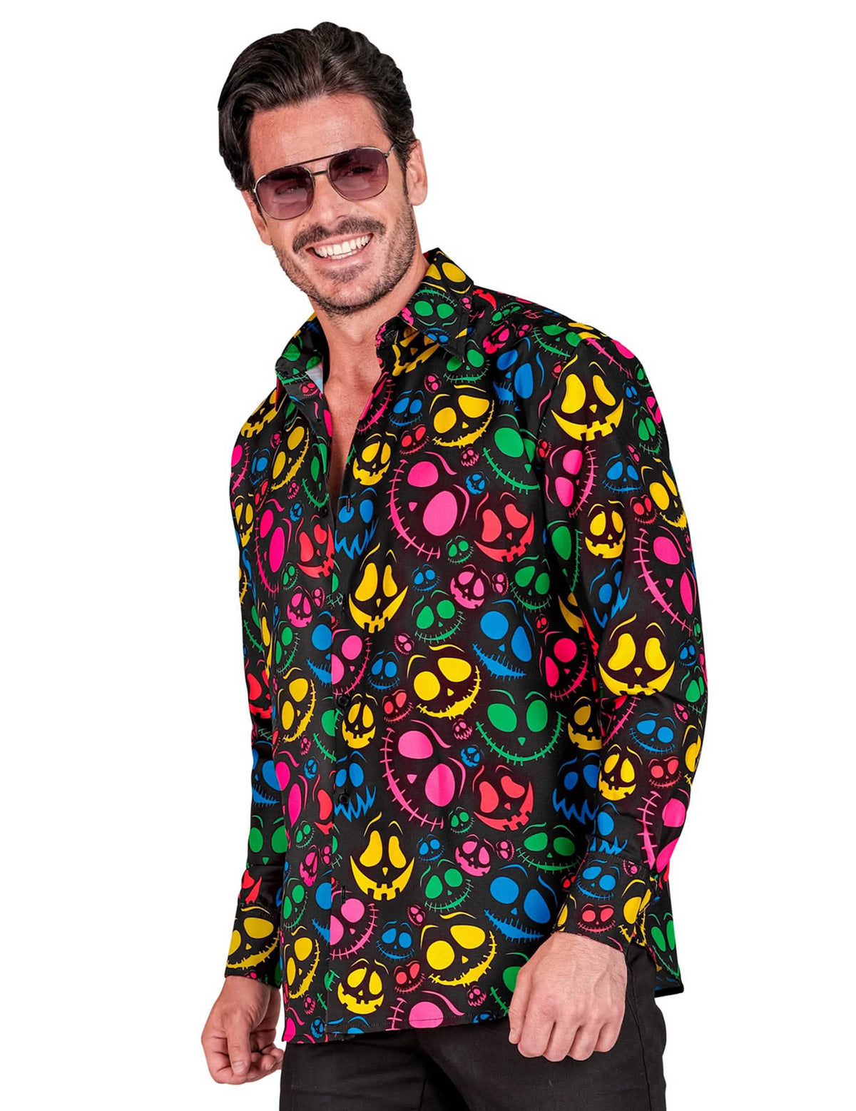 Camisa fantasma fluorescente para hombre