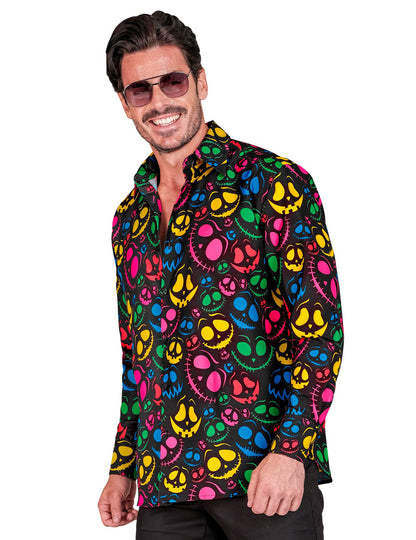 Camisa fantasma fluorescente para hombre