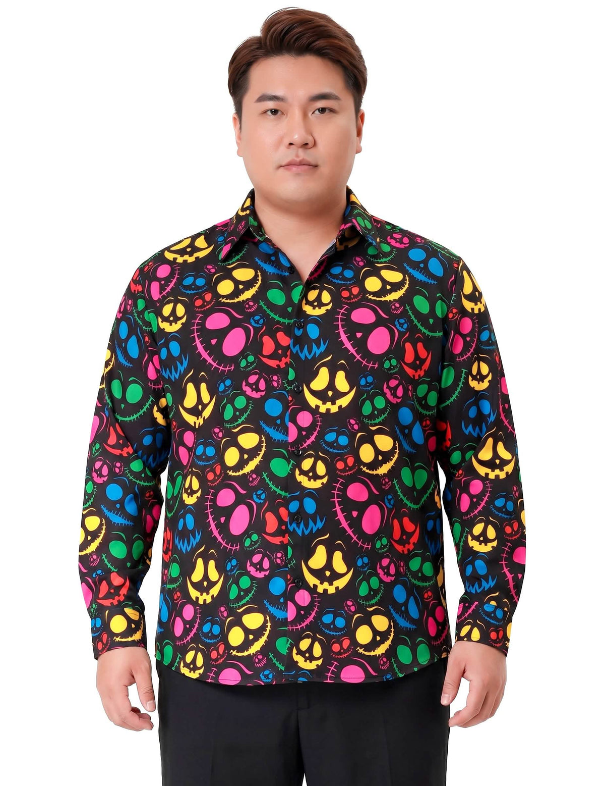 Camisa fantasma fluorescente para hombre
