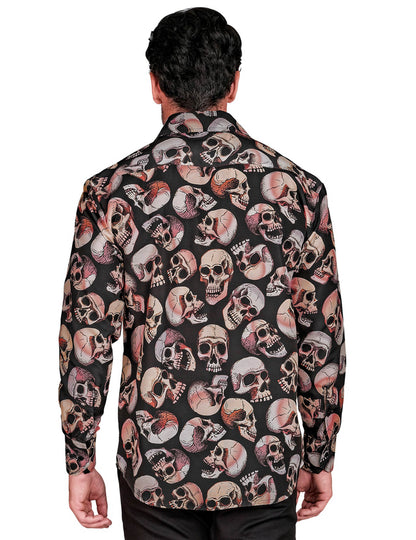 Camisa de calavera para hombre