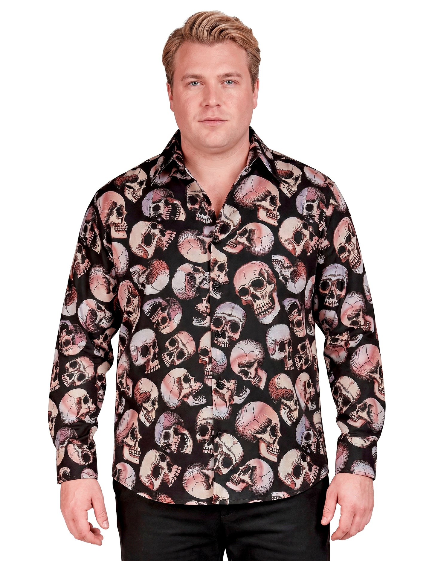 Camisa de calavera para hombre