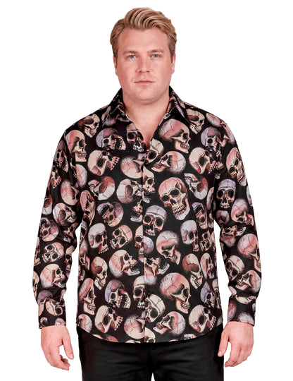 Camisa de calavera para hombre