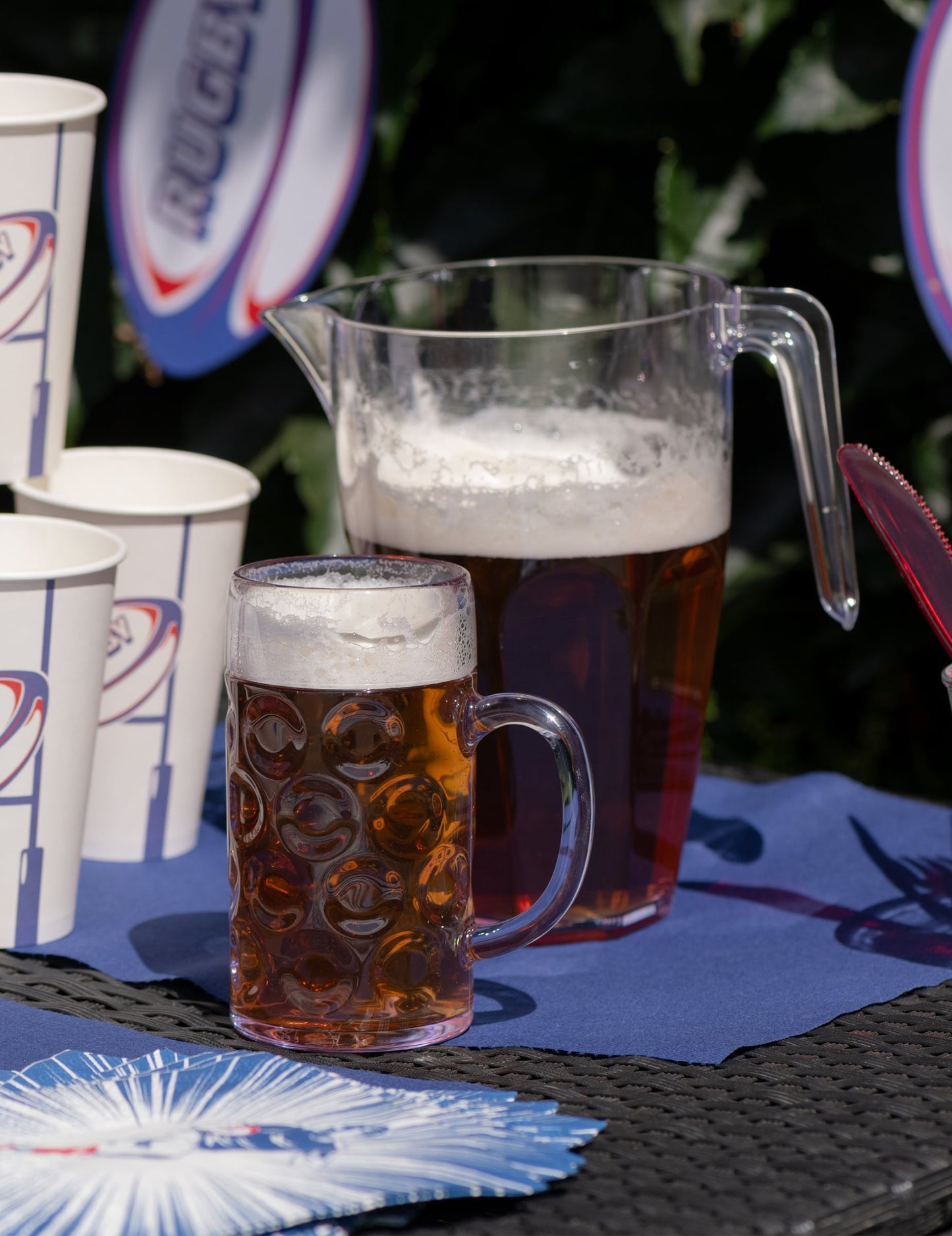 Jarra de cerveza transparente 1 L