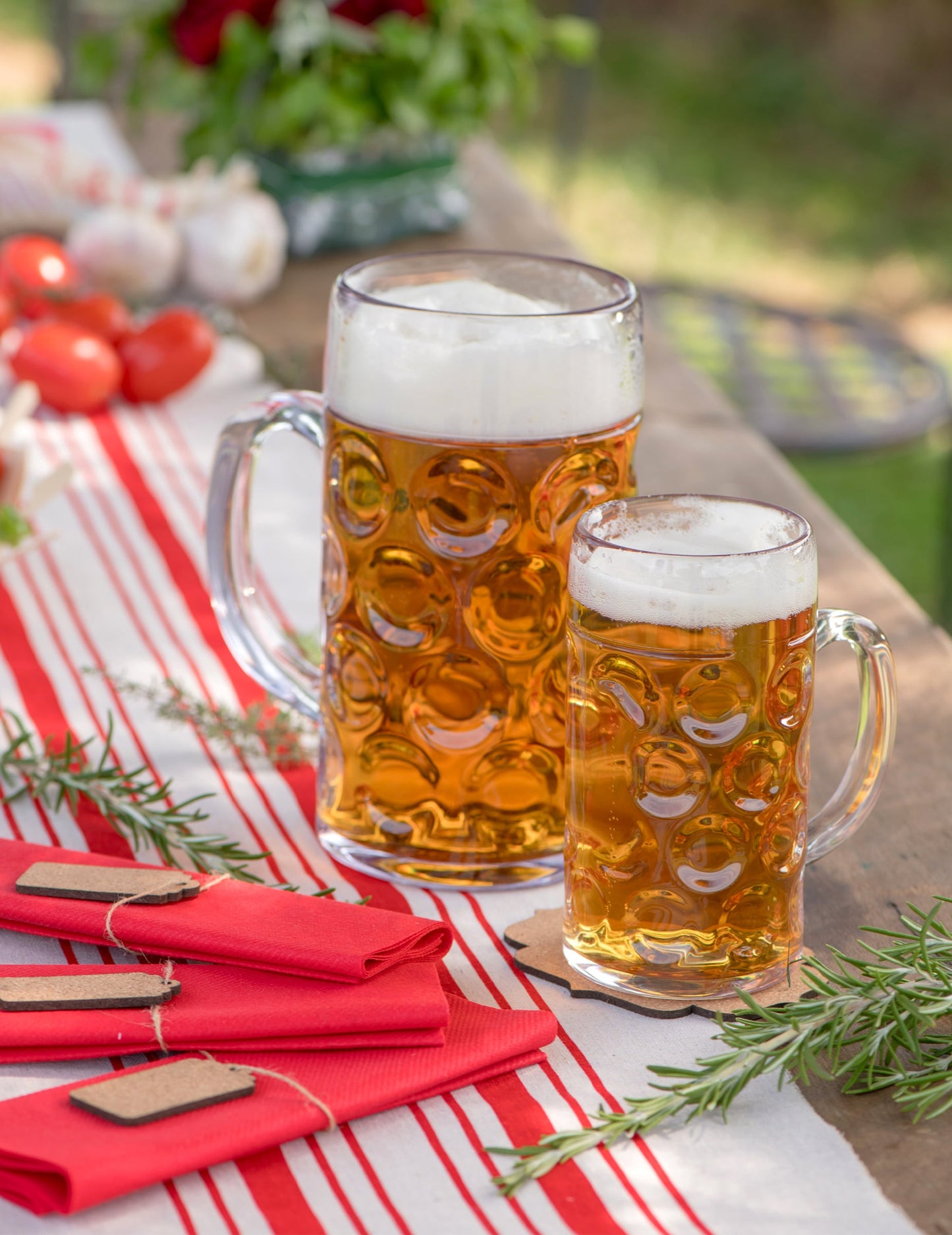 Jarra de cerveza transparente 1 L