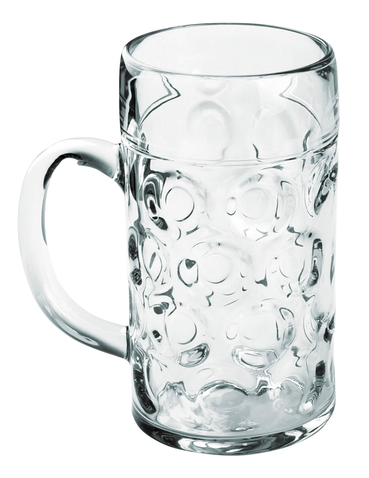 Jarra de cerveza de plástico transparente 50 cl
