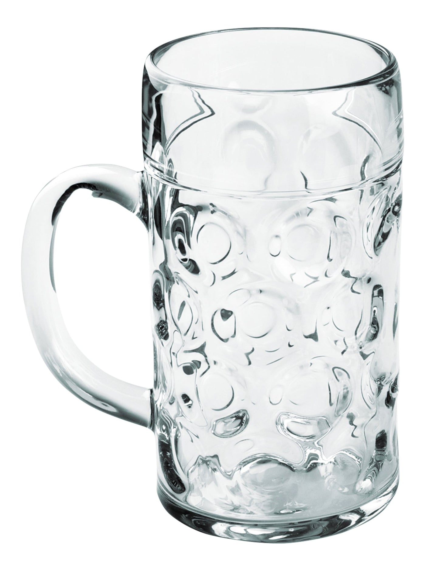 Jarra de cerveza transparente 50 cl