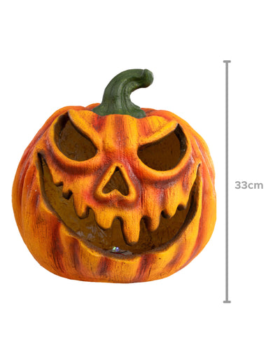 Calabaza luminosa terrorífica de 33 cm