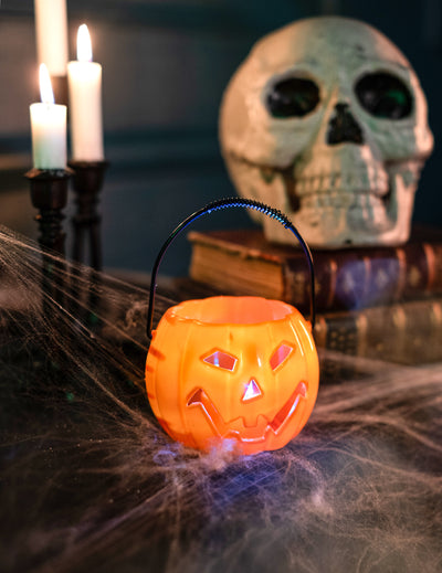 Calabaza Halloween luminosa 10 cm
