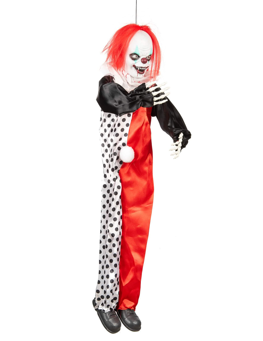 Vue de profil du clown assassin lumineux pour Halloween