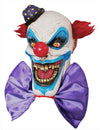 Vue de face du masque latex clown effrayant