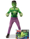 Coffret classique Hulk avec gants géants pour garçon vert et violet