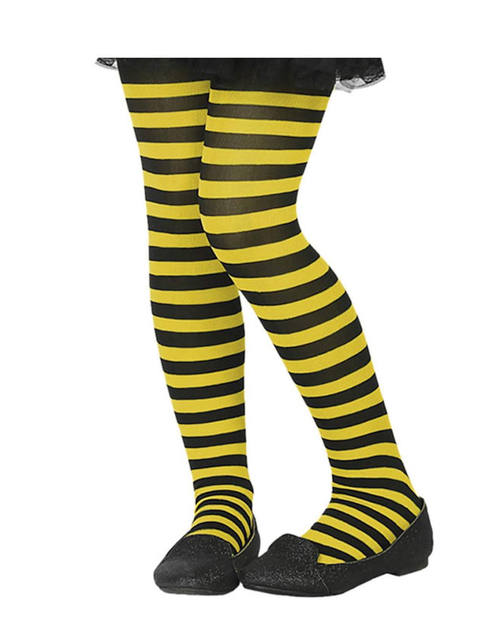 Medias rayas para niño amarillo y negro