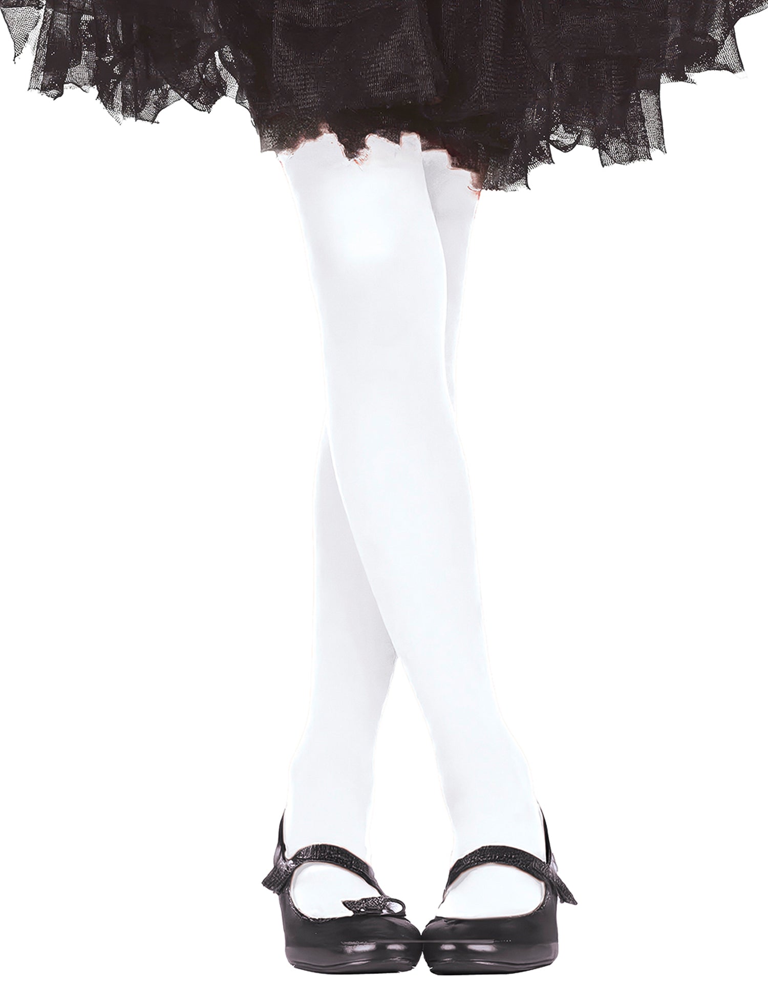 Collants opaques pour enfant blancs