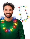 Collier guirlande de Noël lumineuse pour adulte multicolore