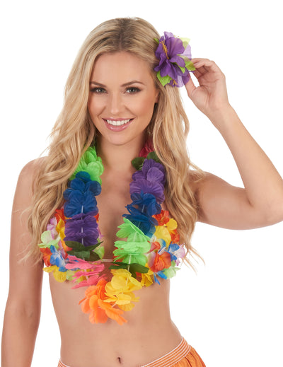 Collar Hawai multicolores adulto