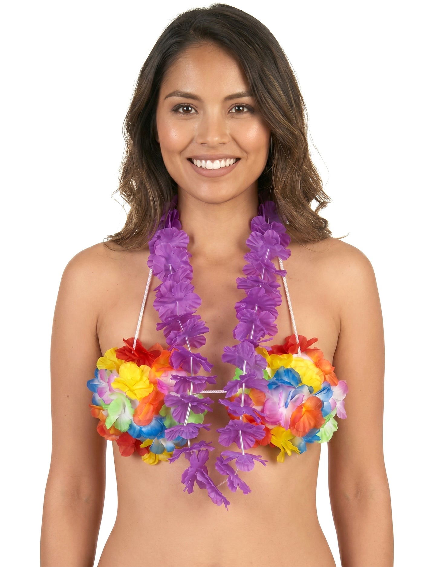 Collar Hawái violeta